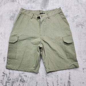BoohooMan Shorts Mens‎ 28 Green Ripstop Cotton Cargo Utility Pockets Outdoors